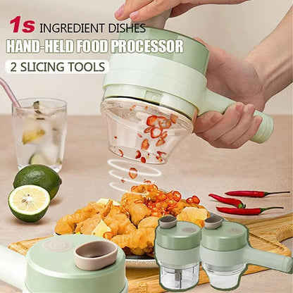 4 in 1 Portable Electric Vegetable Cutter